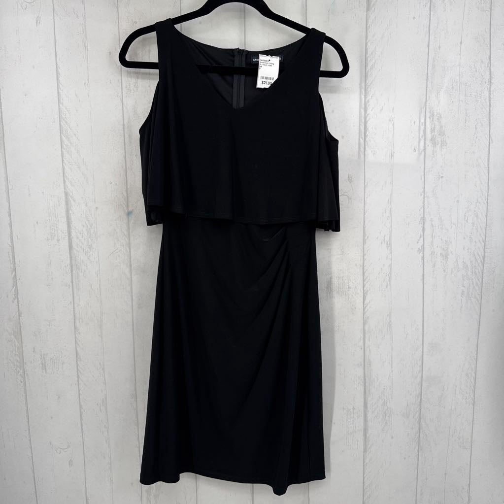 8 v-neck cold shoulder dress
