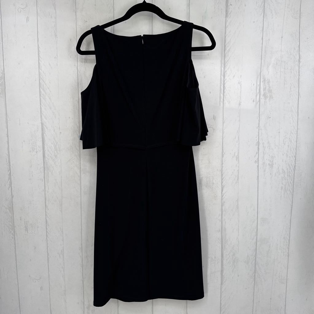 8 v-neck cold shoulder dress