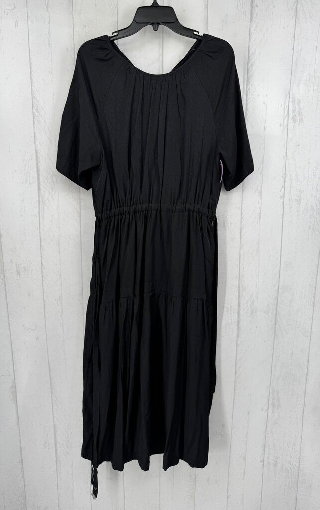 M drawstring waist tiered s/s dress