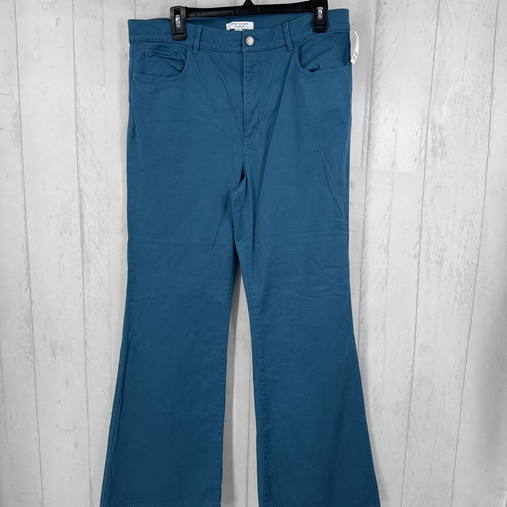 12 flare leg twill pant