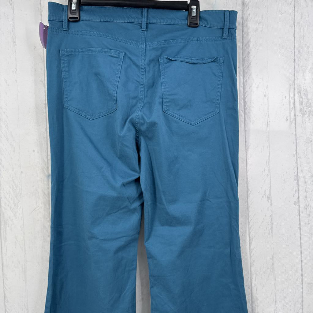 12 flare leg twill pant