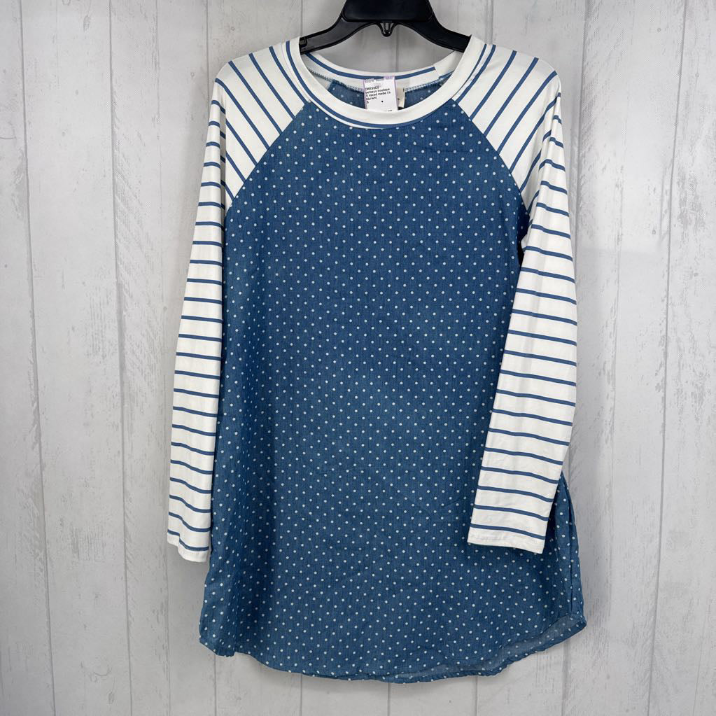 S mixed media l/s dress