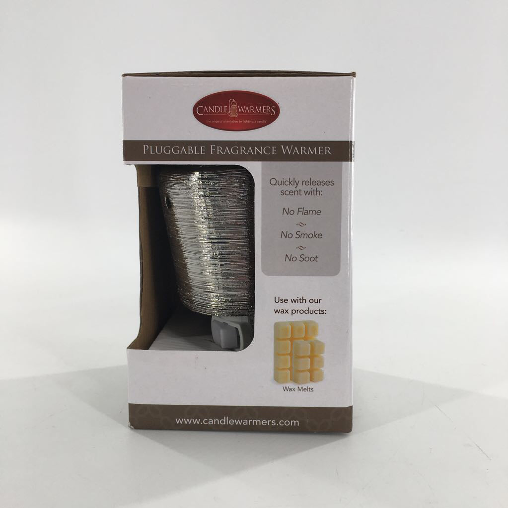 brushed chrome plug-in wax warmer