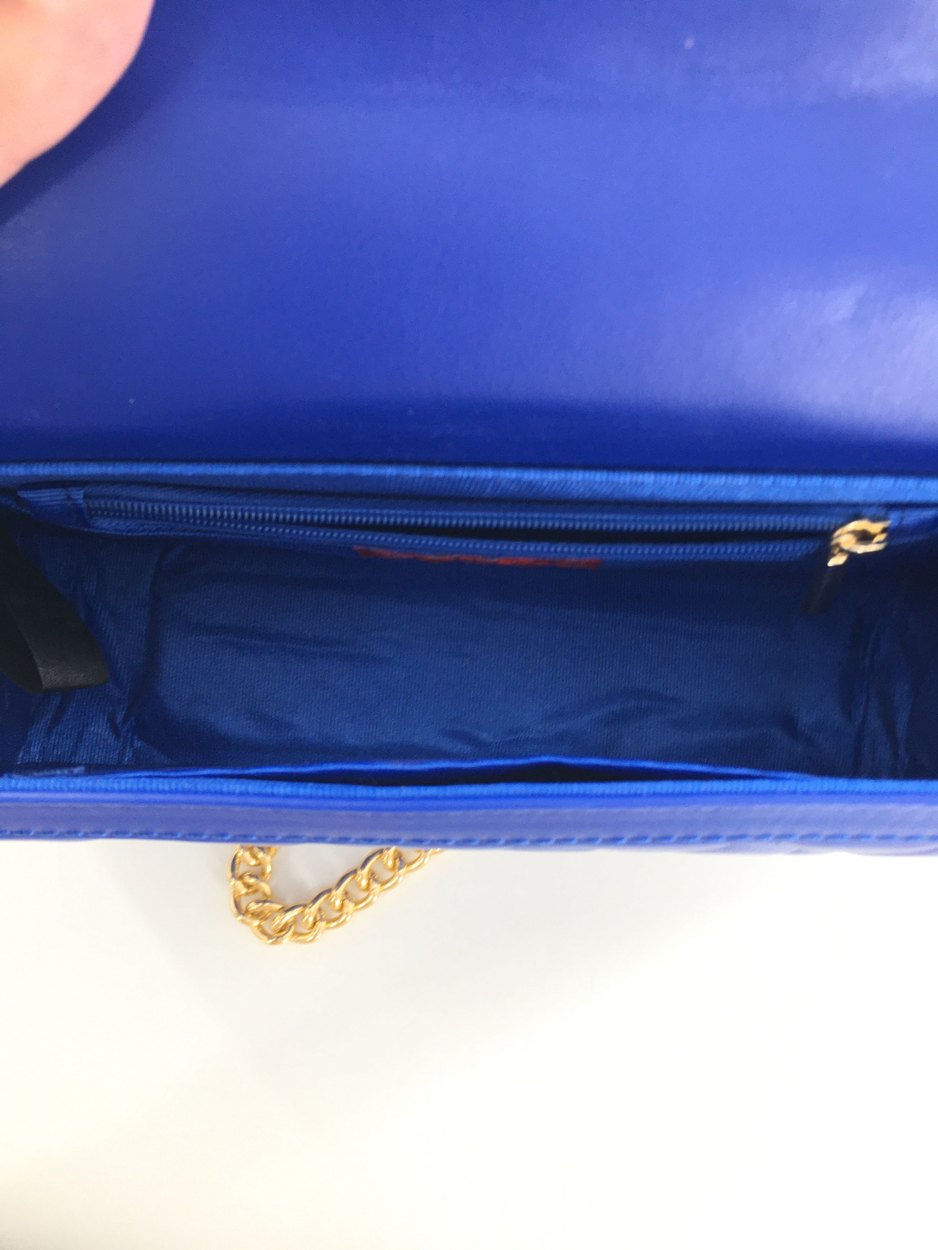 vegan leather quilted purse w/ chain strap