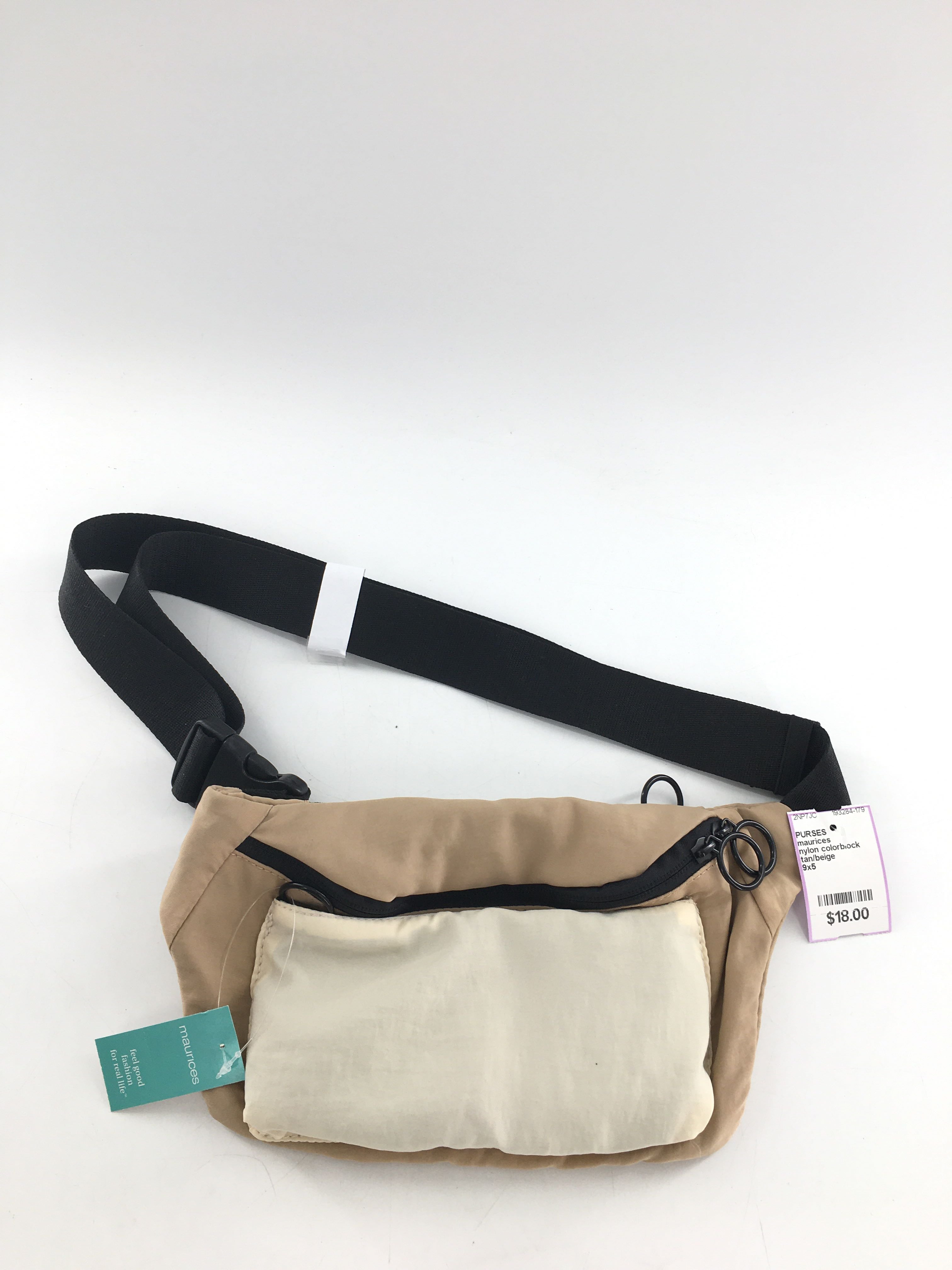nylon colorblock beltbag