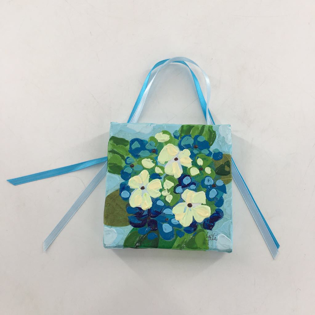small hand painted canvas 4x4