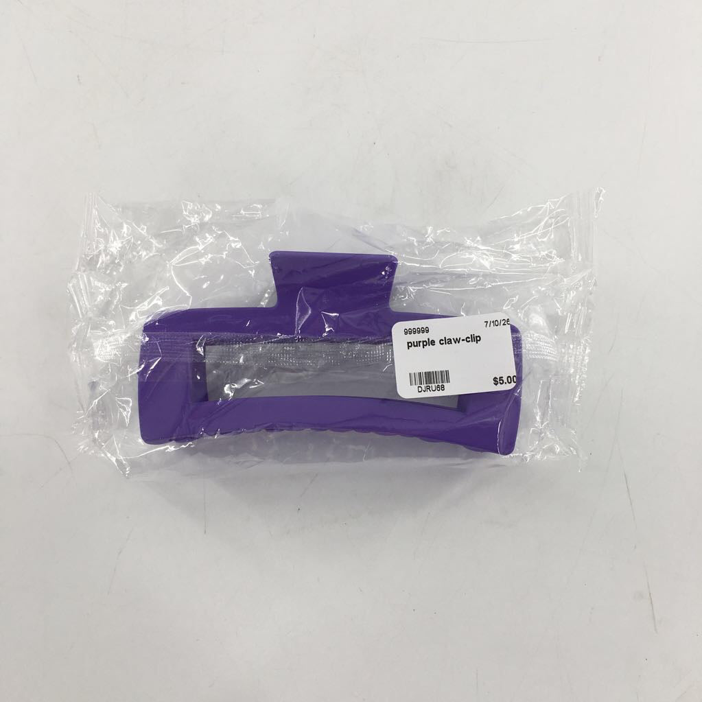 purple claw-clip