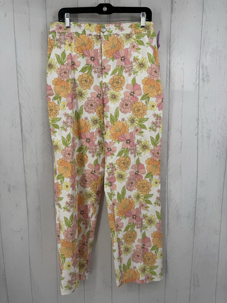 12 flo print pants