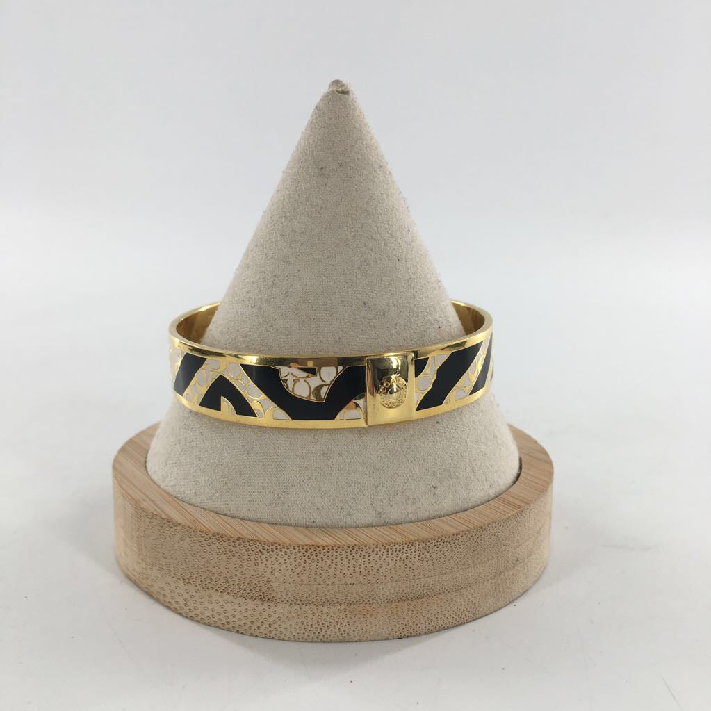 signature zebra hinged bracelet