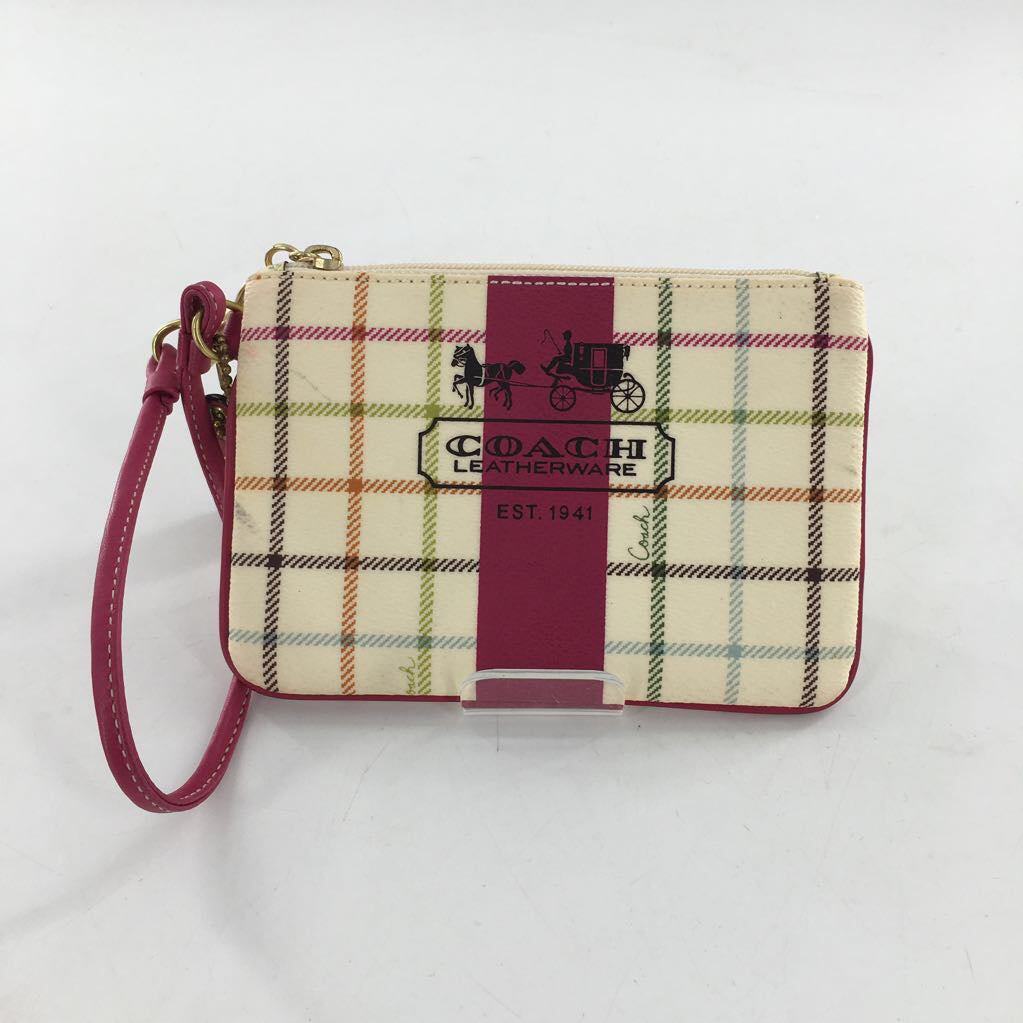 plaid wristlet