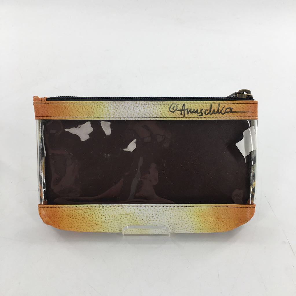 hand painted cosmetic pouch