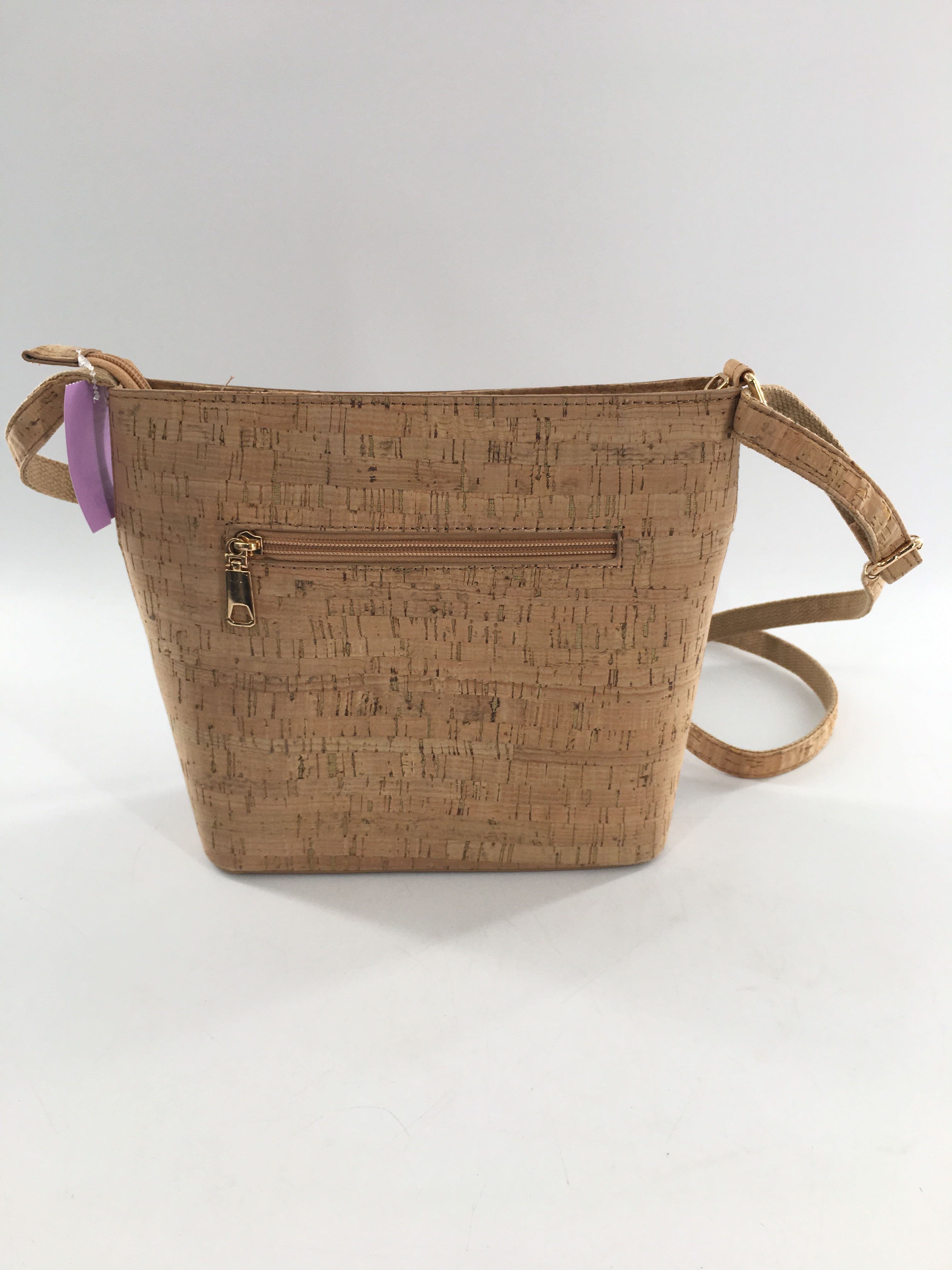 patterned cork crossbody