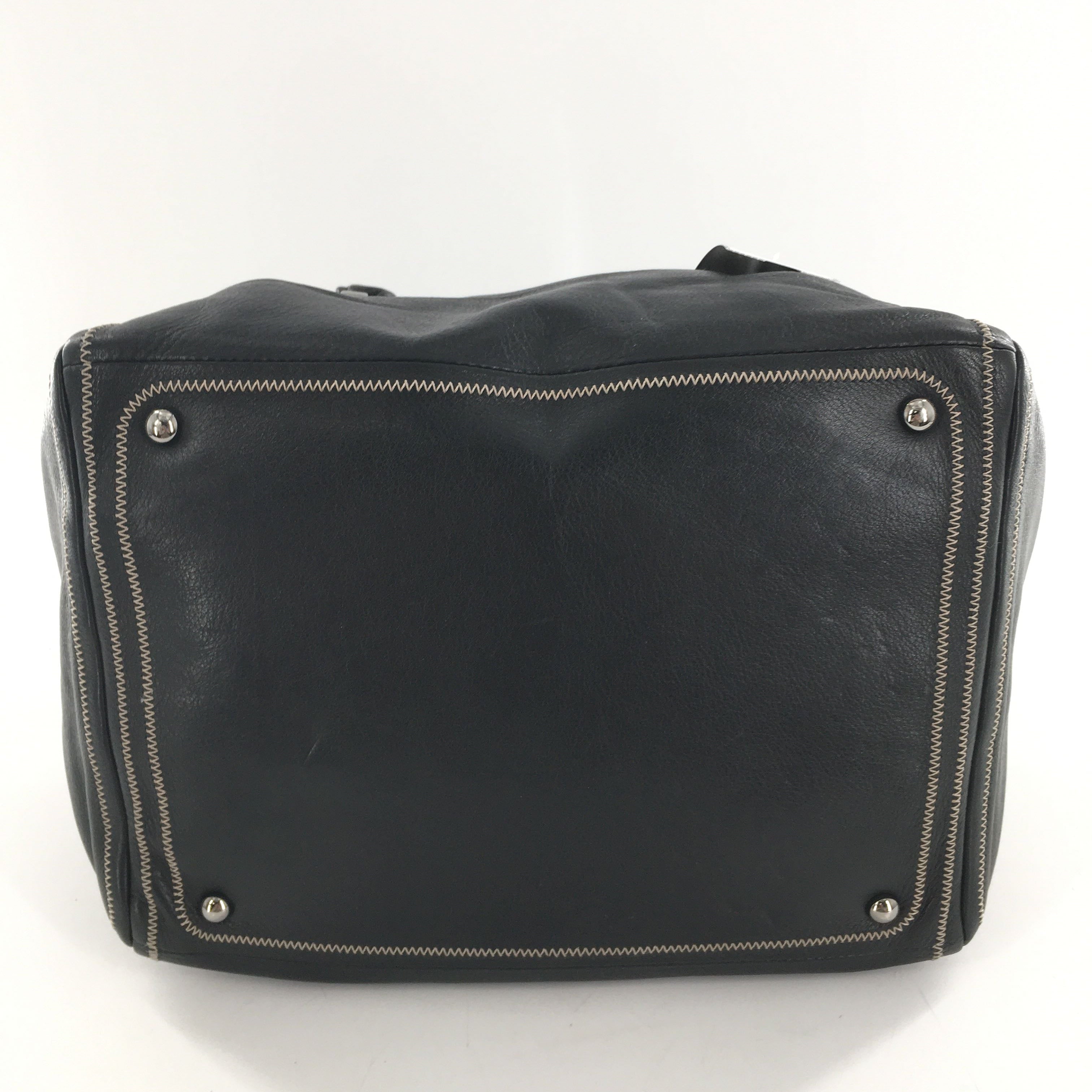 Chanel CC Bowler Leather Handbag