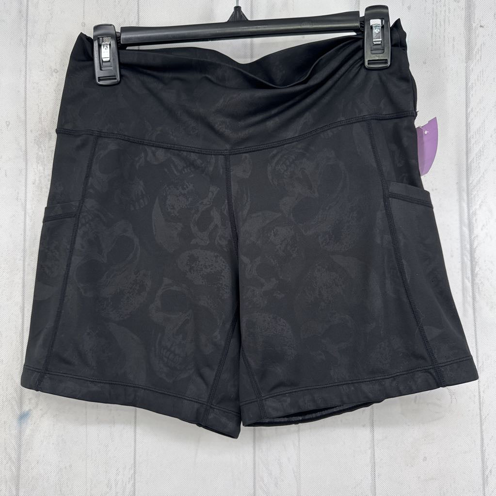 M skull print bike shorts