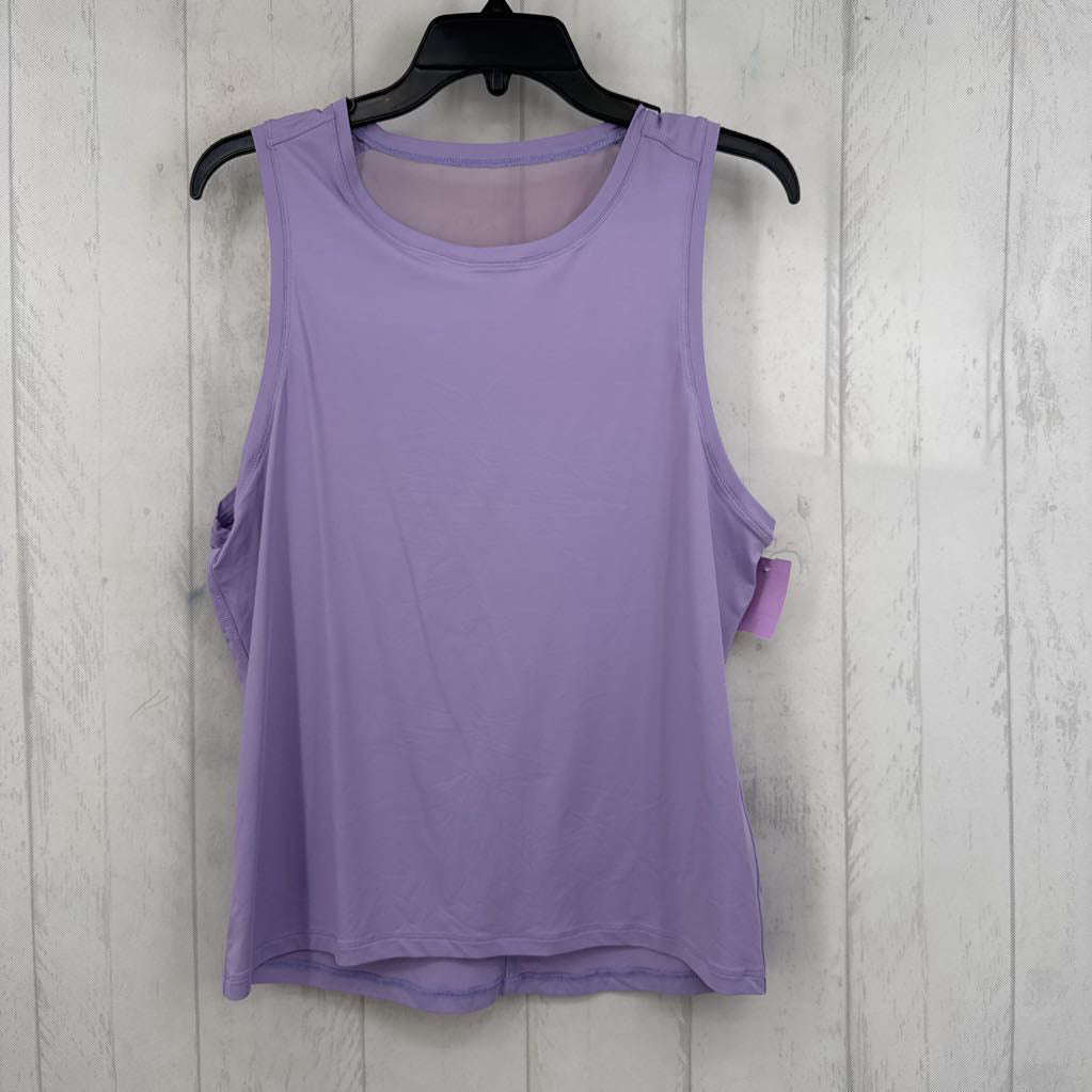XL crewneck mesh back tank