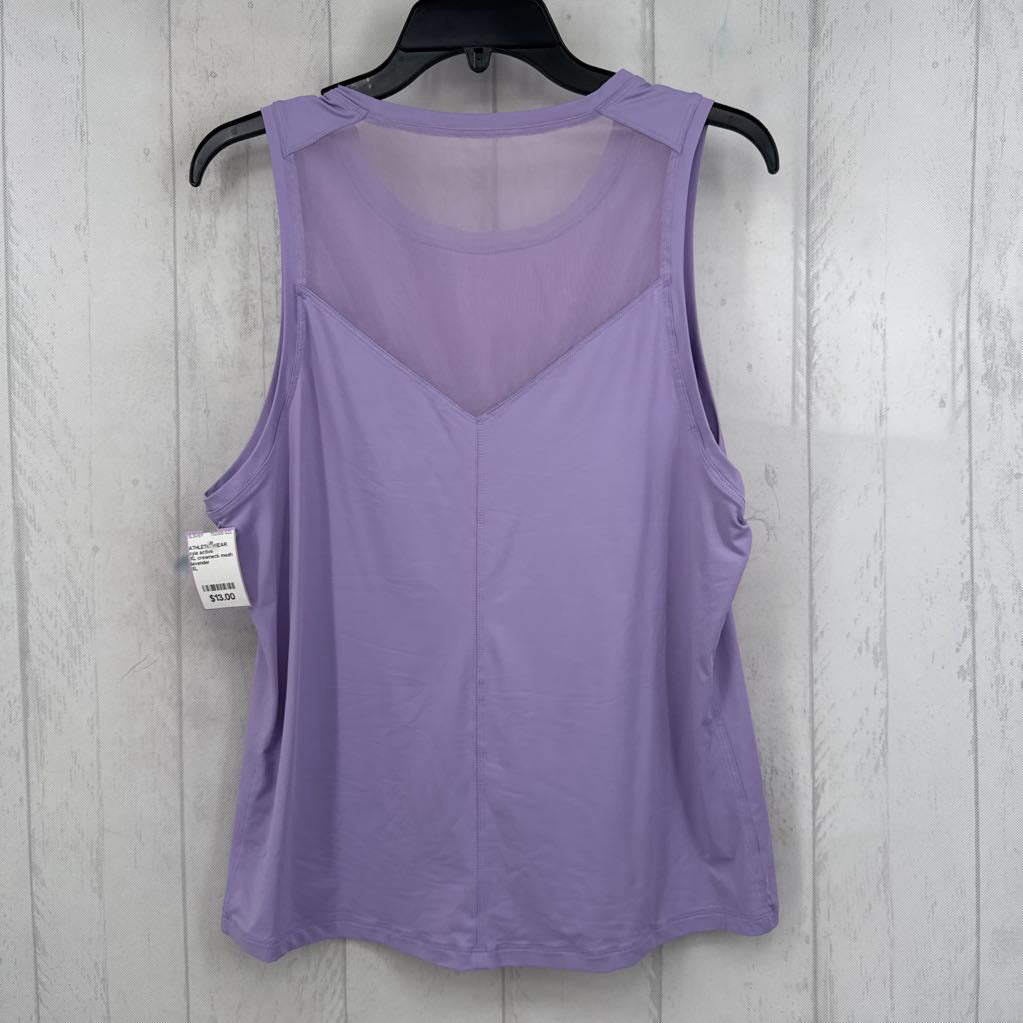 XL crewneck mesh back tank