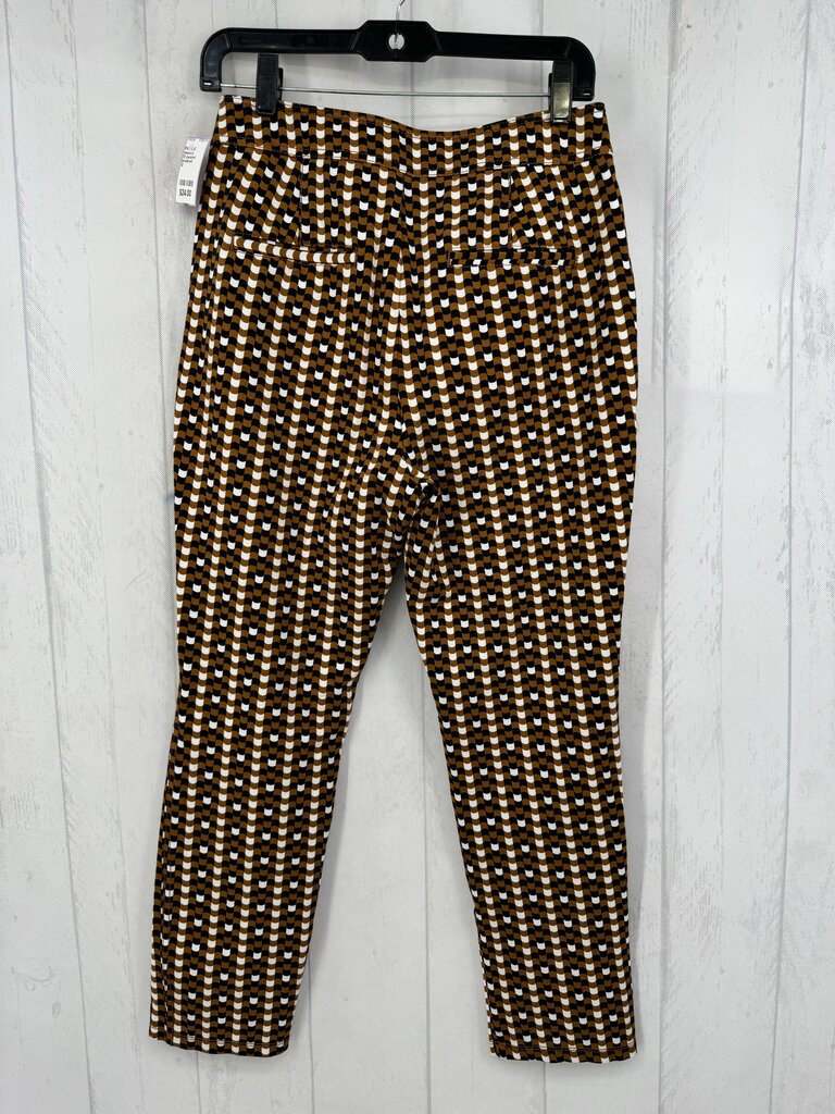 12 checkered straight leg pant