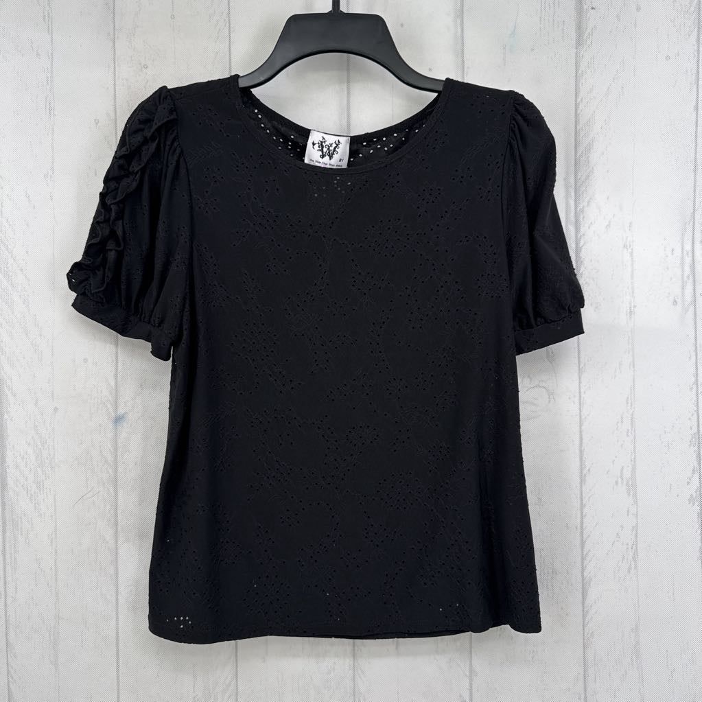 L eyelet s/s top