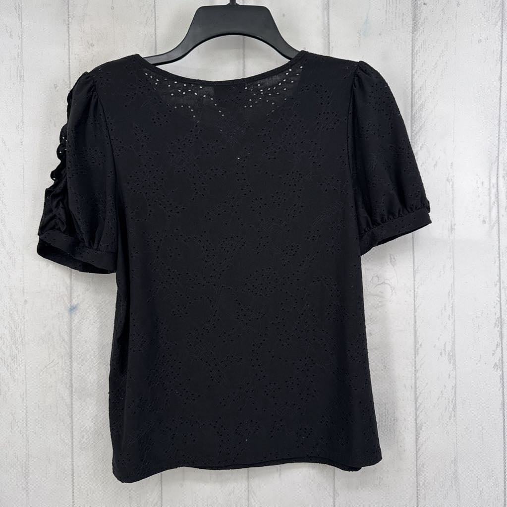 L eyelet s/s top