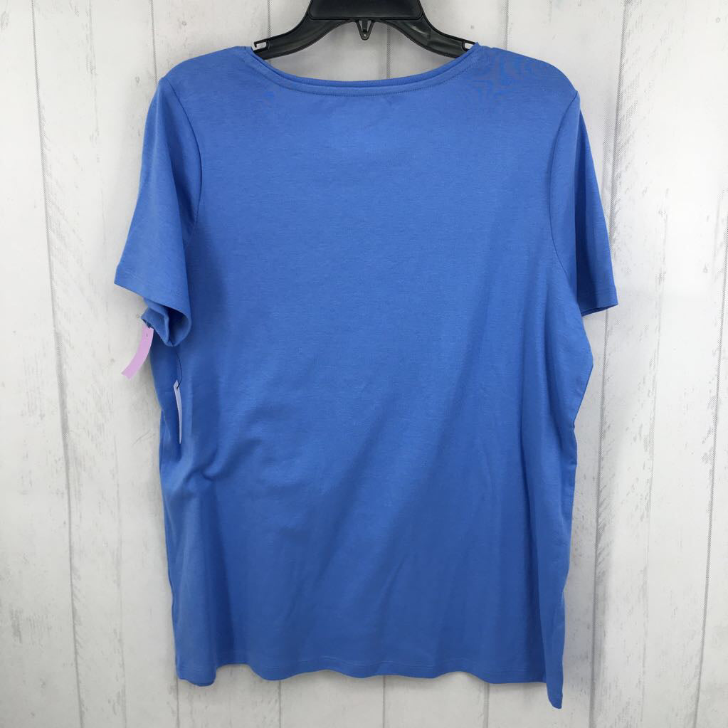 1X round neck s/s tee