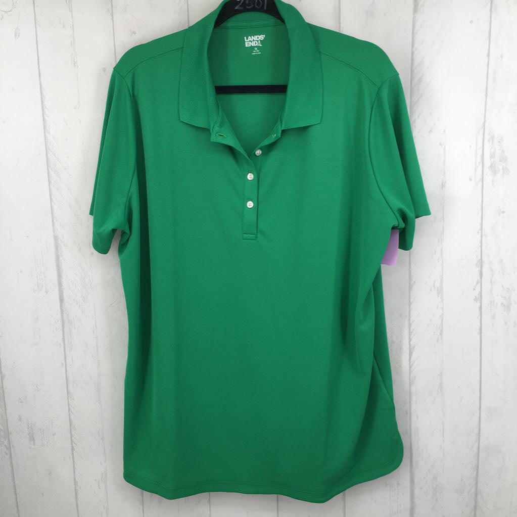 1X quarter button down s/s polo