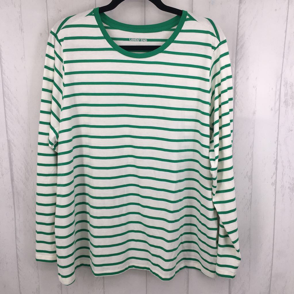 1X striped crewneck l/s tee