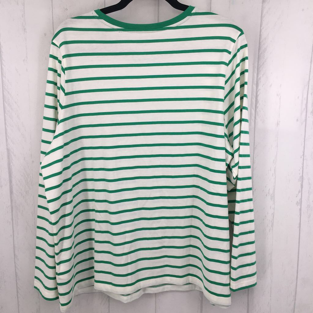 1X striped crewneck l/s tee