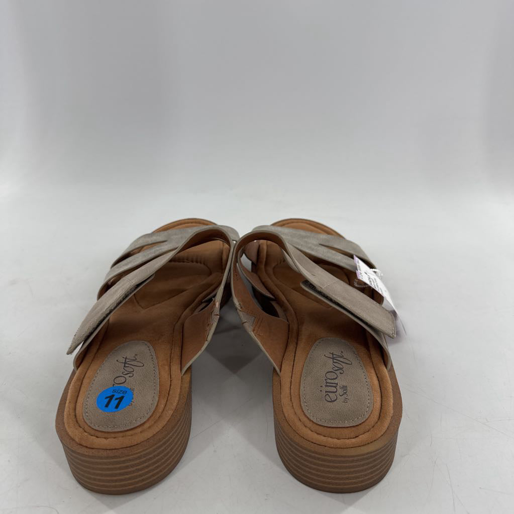11 criss-cross straps cushioned footbed sandals