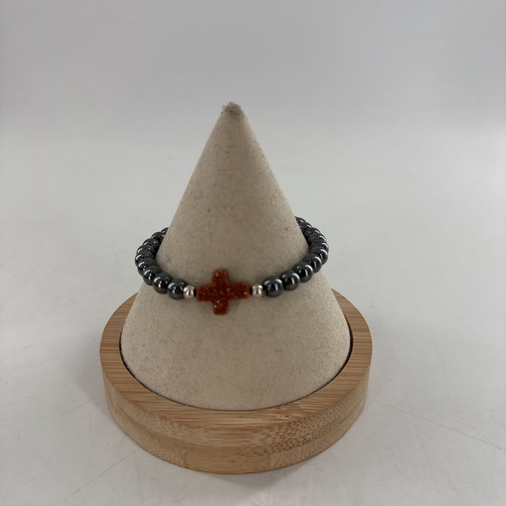 beaded stretch bracelet stack