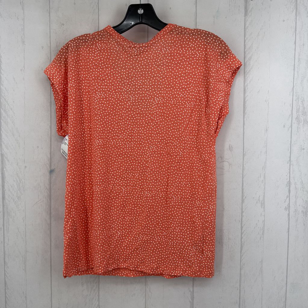 XS polka dot scoop neck s/s tee
