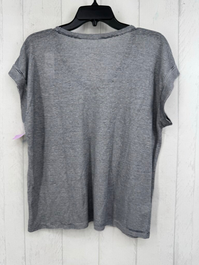 XS striped scoop neck s/s tee