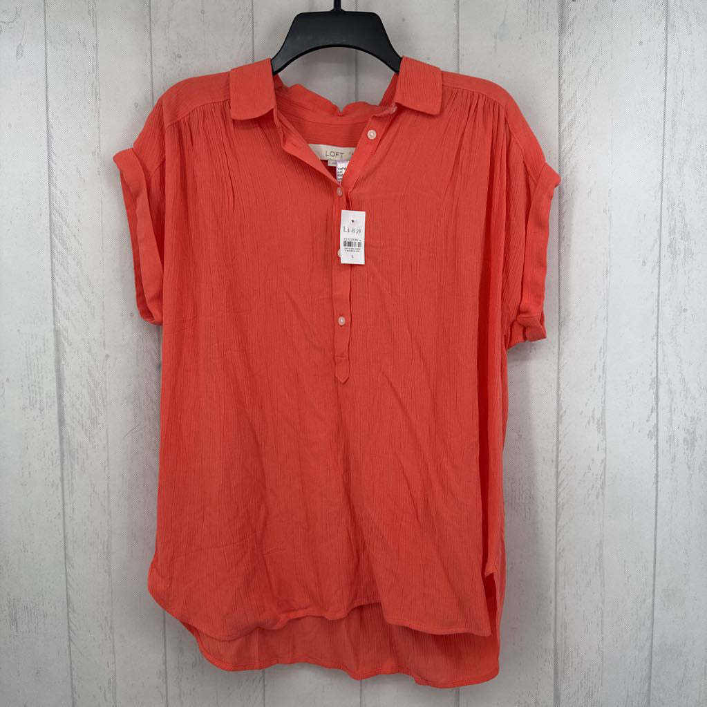 R50 S 1/2 button down s/s top