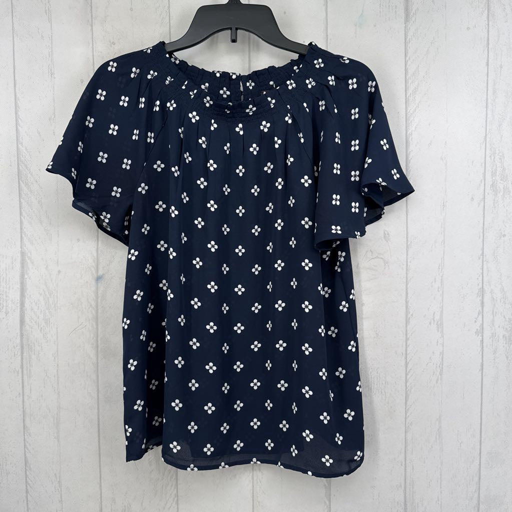 S flo print s/s top