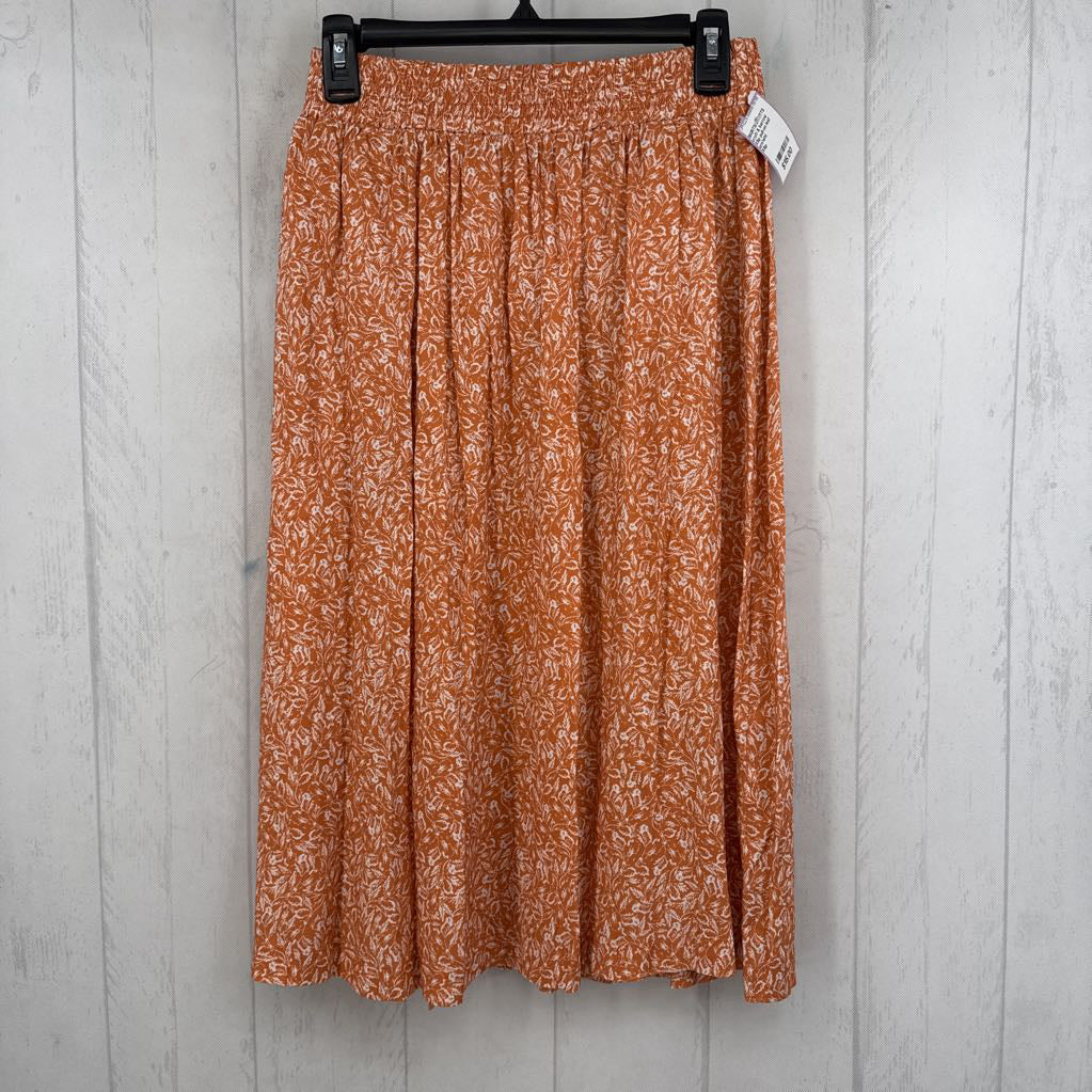XSp pull-on leaf print skirt