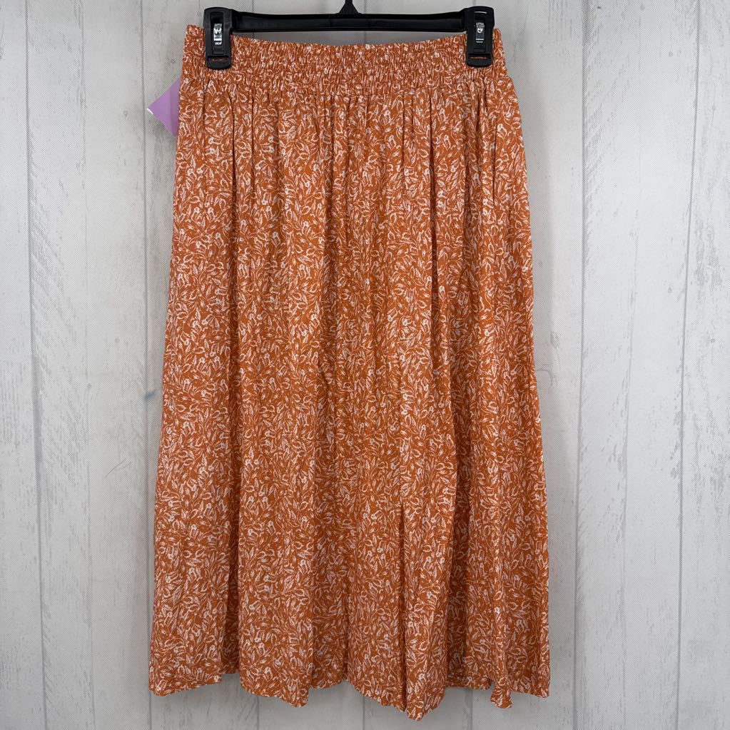 XSp pull-on leaf print skirt