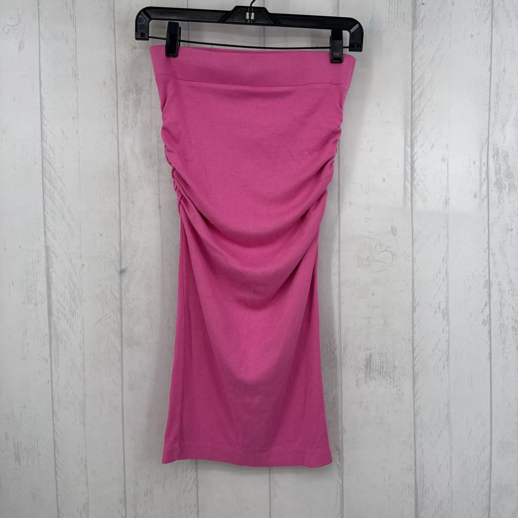 R78 XS Ribbed Midi Ruched Skirt