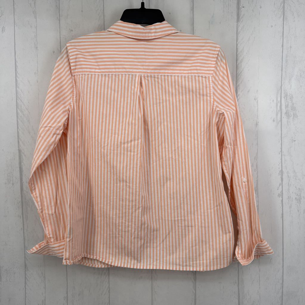 Mp striped button down l/s top