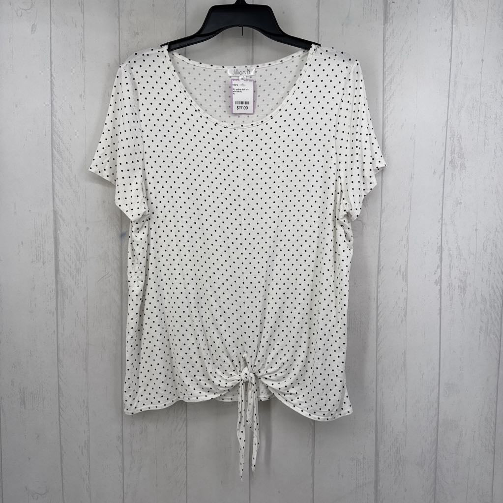 XL polka dot s/s tee