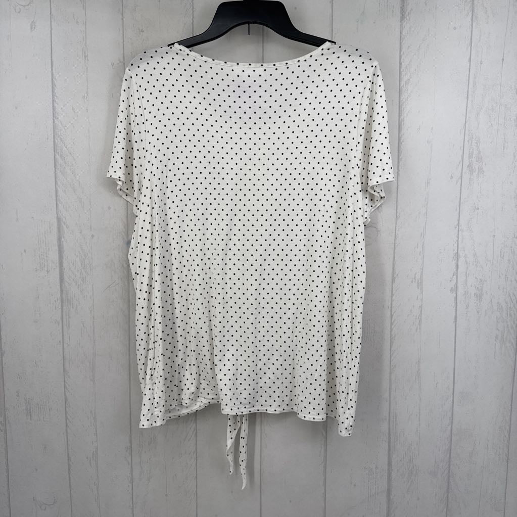 XL polka dot s/s tee