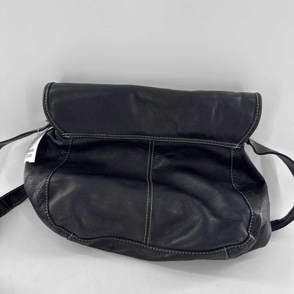 leather front flap crossbody