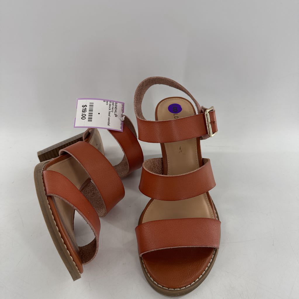 8 block heel sandal