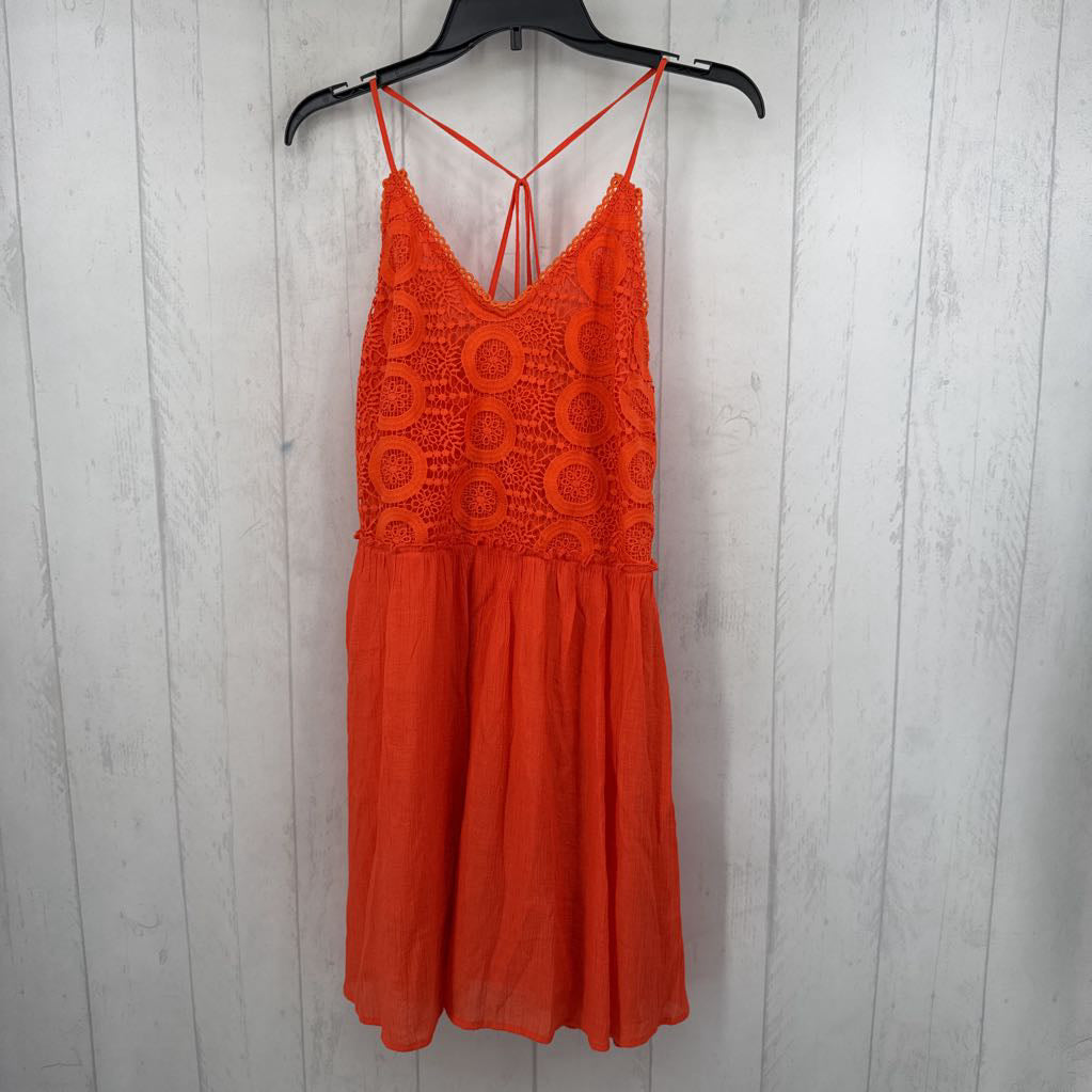 L lace strappy back sundress