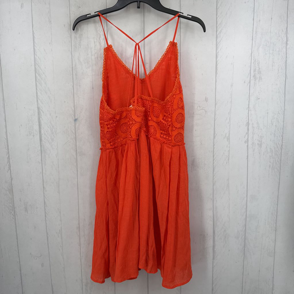 L lace strappy back sundress