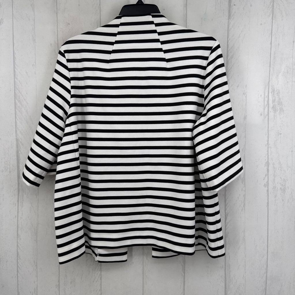 L striped elbow slv jacket
