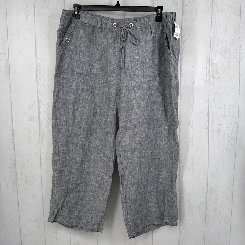 18 linen capris