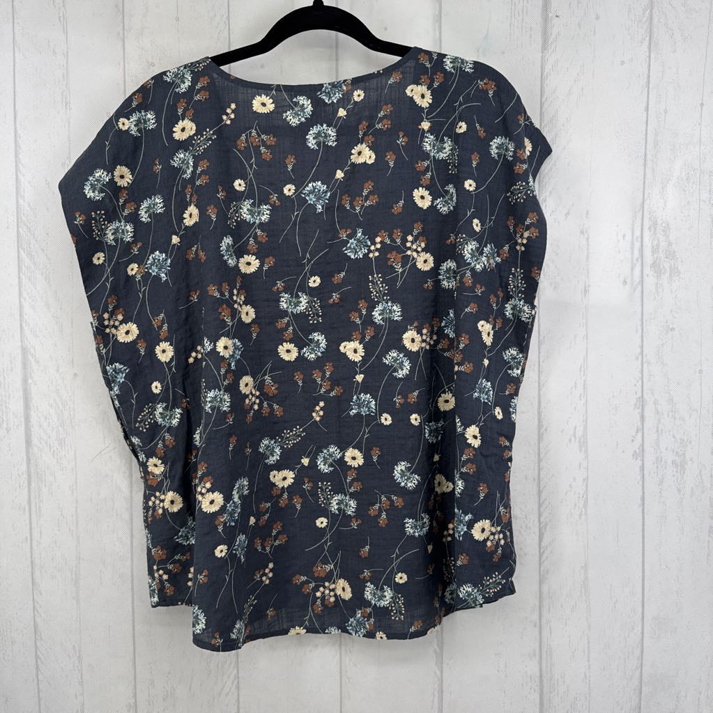 XXL flo print s/s top
