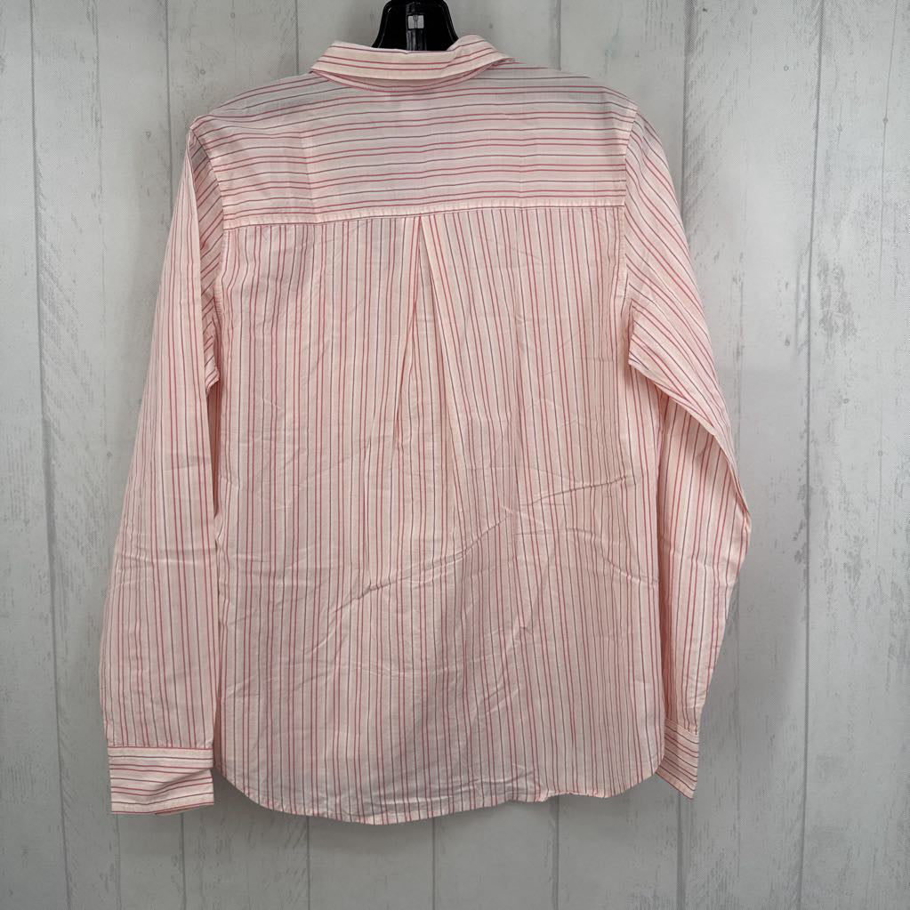 M striped button down l/s top