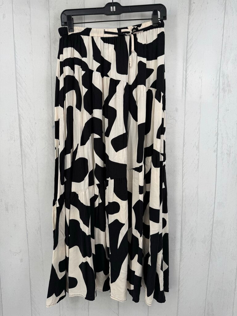 M tiered maxi skirt
