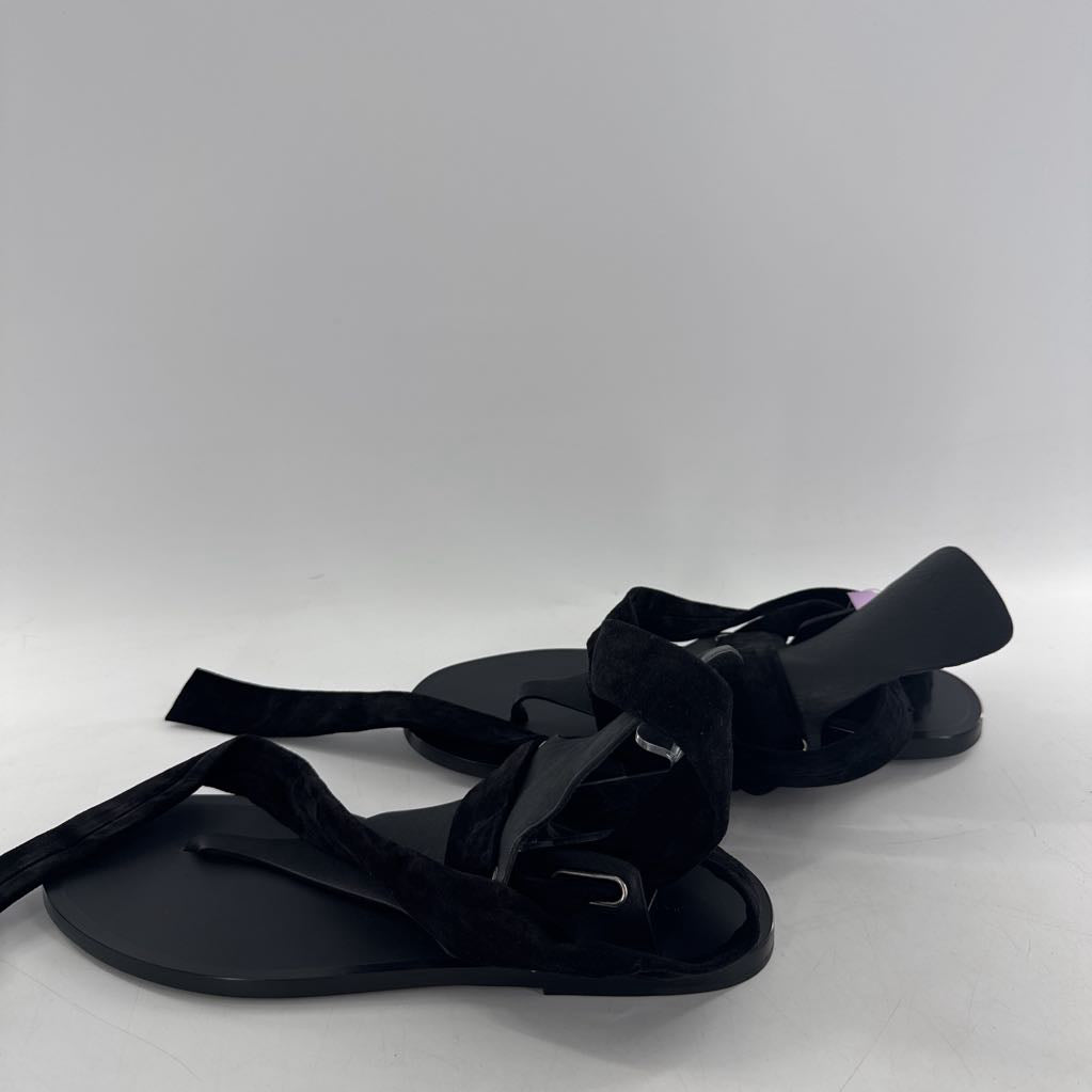 R225 9.5/10 suede wrap thong sandals