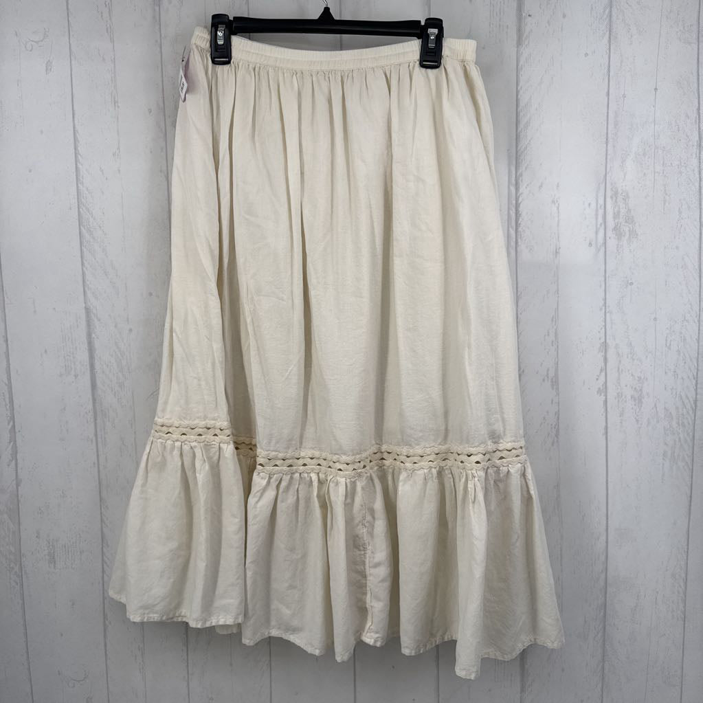 M ric-rac trim maxi skirt
